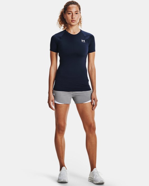 Tee-shirt à manches courtes HeatGear® Compression pour femme, Blue, pdpMainDesktop image number 2